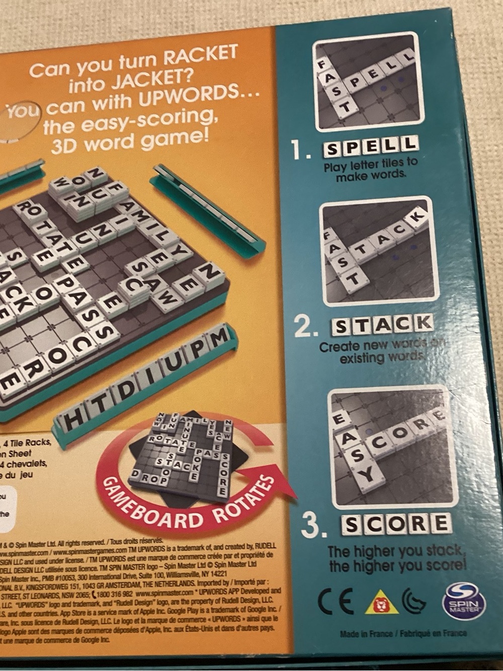 UpWord Stacking Game - - Picture 2 of 4